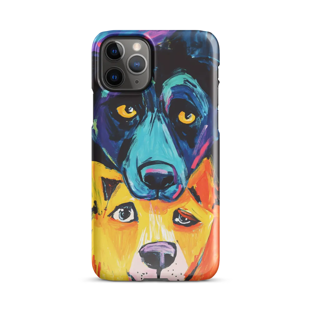 Vibrant Companions: An Expression of Canine Spirit | Phone Case |  11 Pro | Snap Case | Glossy