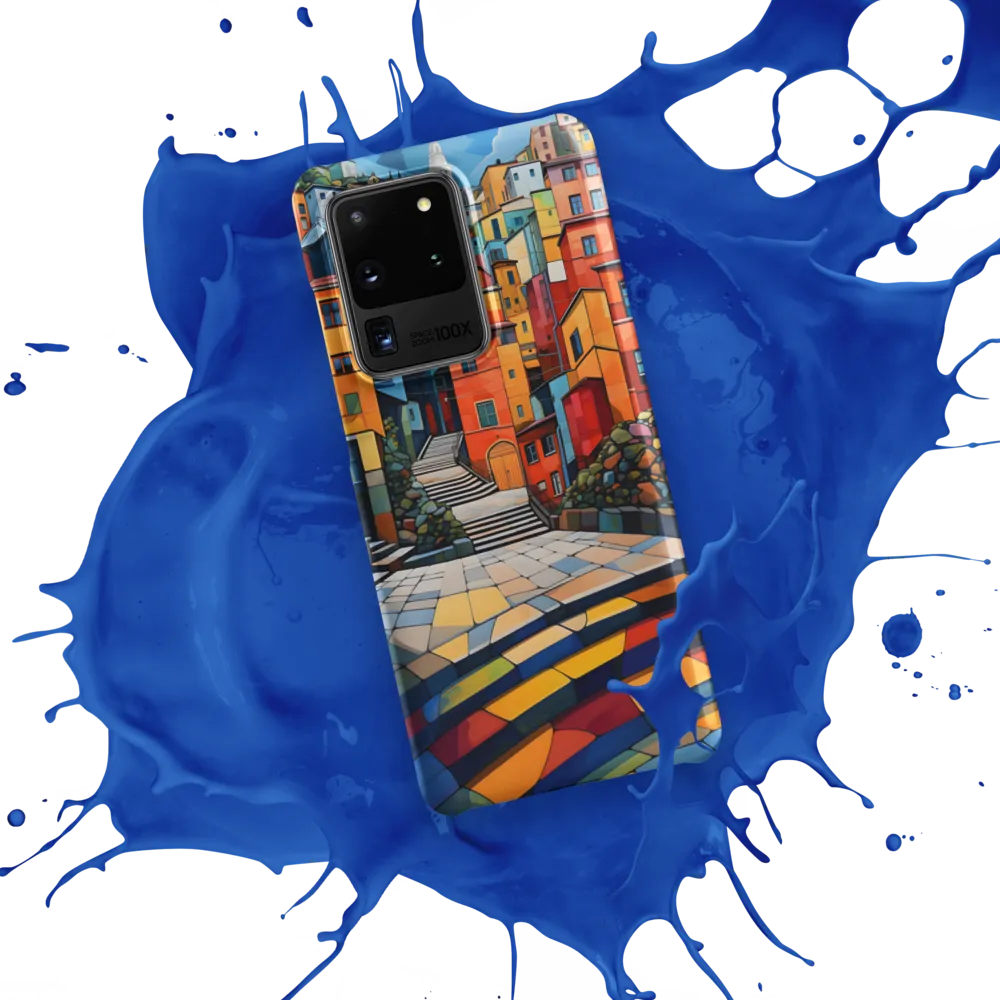 Vibrant Village: A Cubist Journey