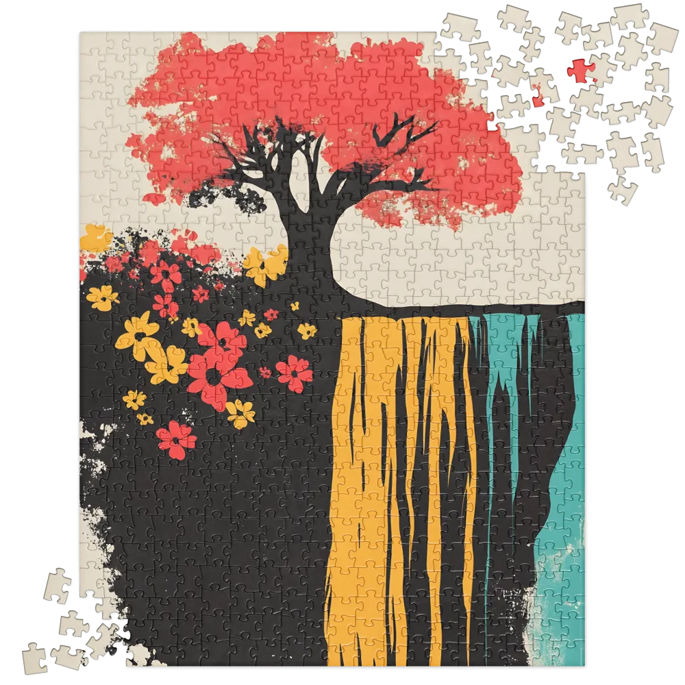 Serene Cascade of Colors | Jigsaw Puzzle | 520 pieces