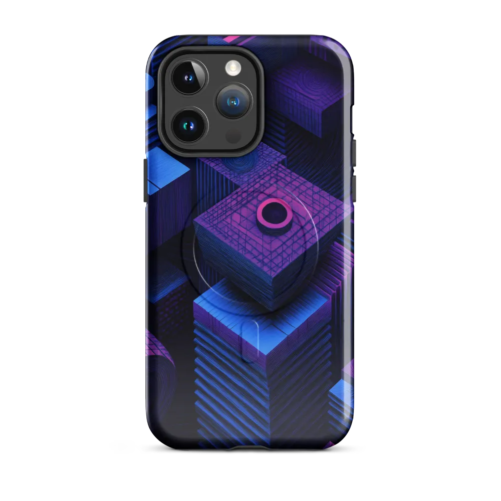 Geometric Dreams in Blue and Purple
