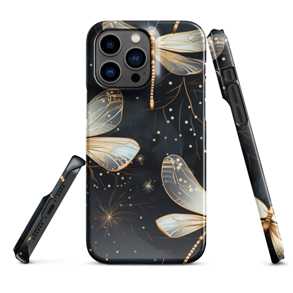 Ethereal Dance: Dragonflies in a Midnight Garden