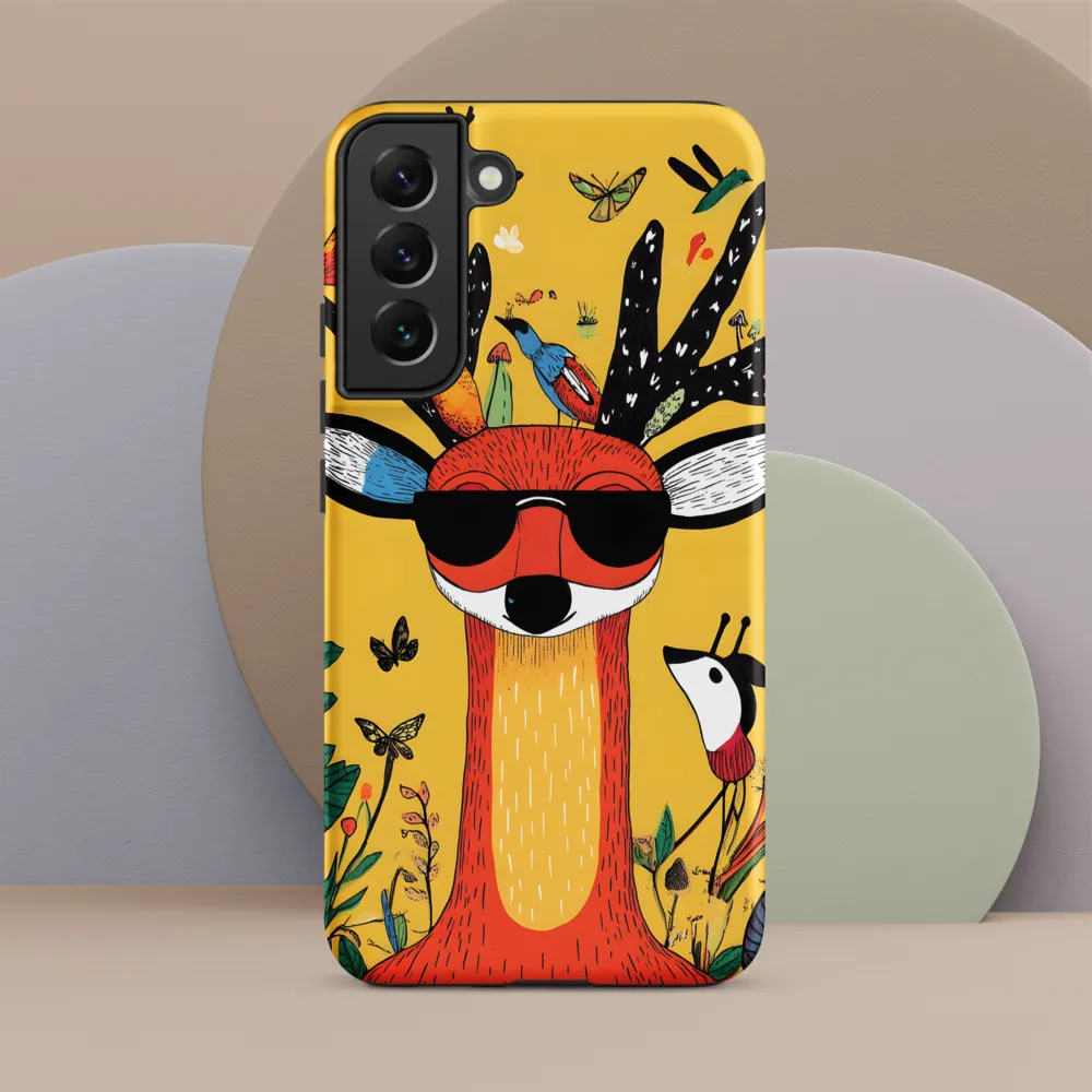 Playful Deer with Sunglasses