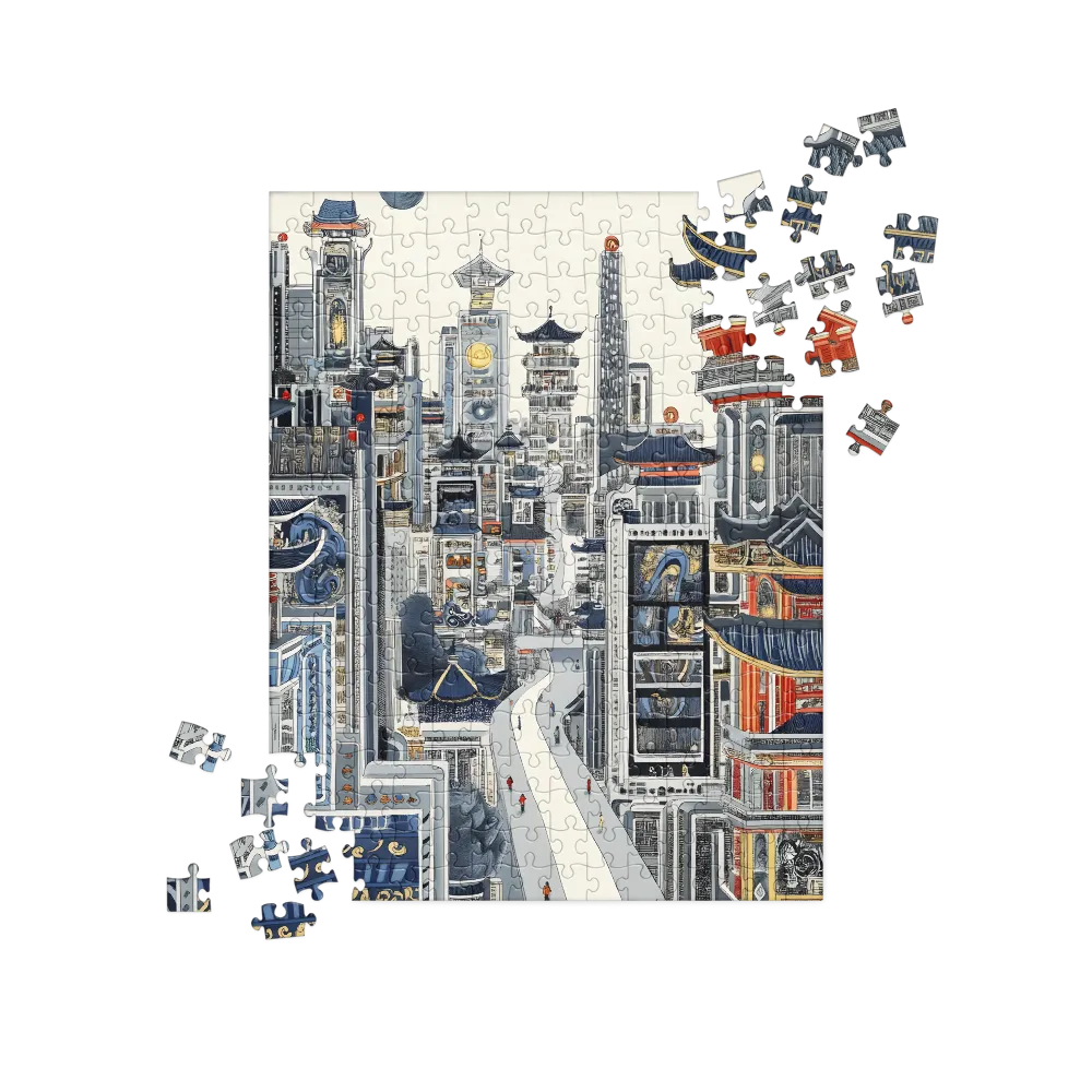 Urban Harmony: A Fusion of Tradition and Innovation | Jigsaw Puzzle | 252 pieces