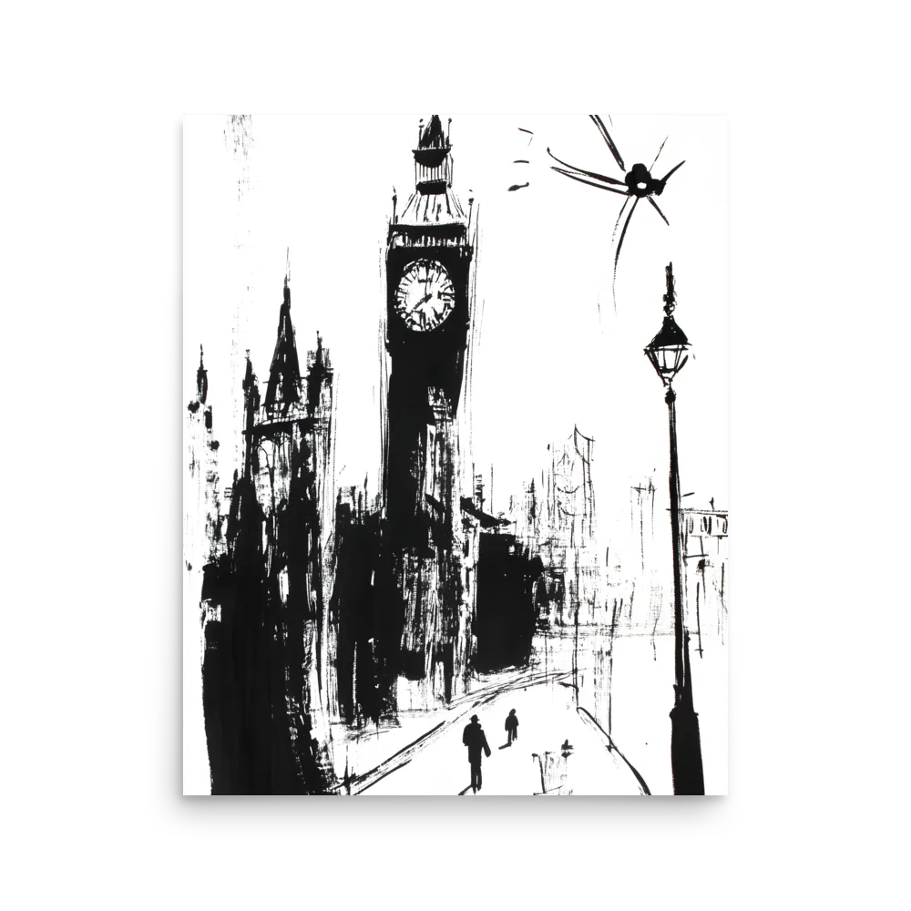 Clock Tower in Motion | Poster | 16″×20″