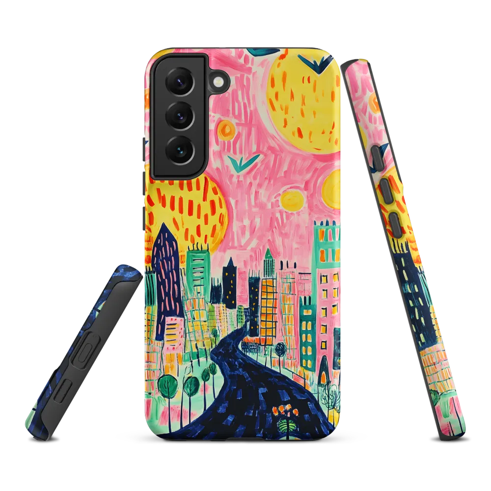 Whimsical Cityscape | Phone Case |  S22 Plus | Tough Case | Matte