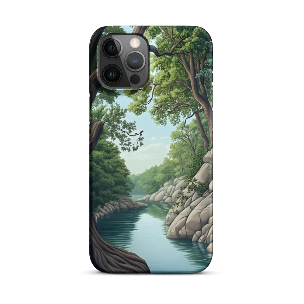 Tranquil Reflections: A Serene River Landscape