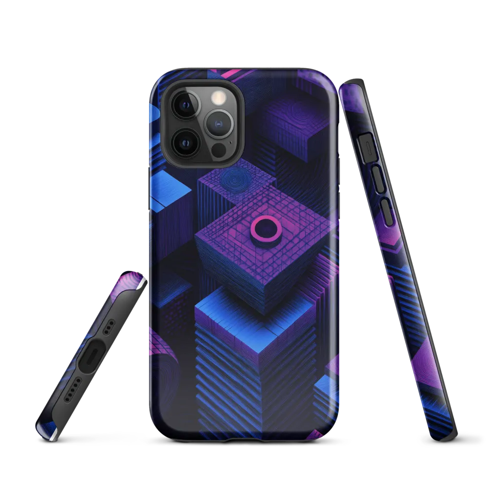 Geometric Dreams in Blue and Purple