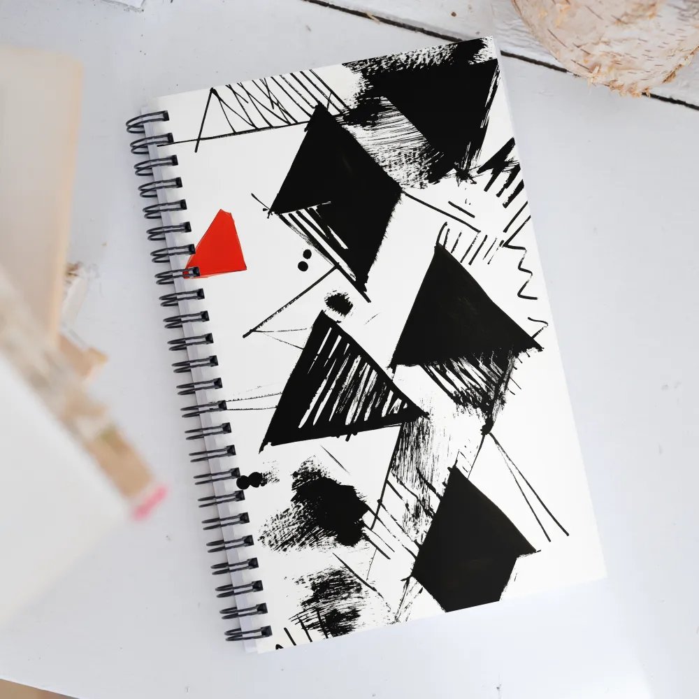 Dynamic Geometric Harmony | Spiral Notebook