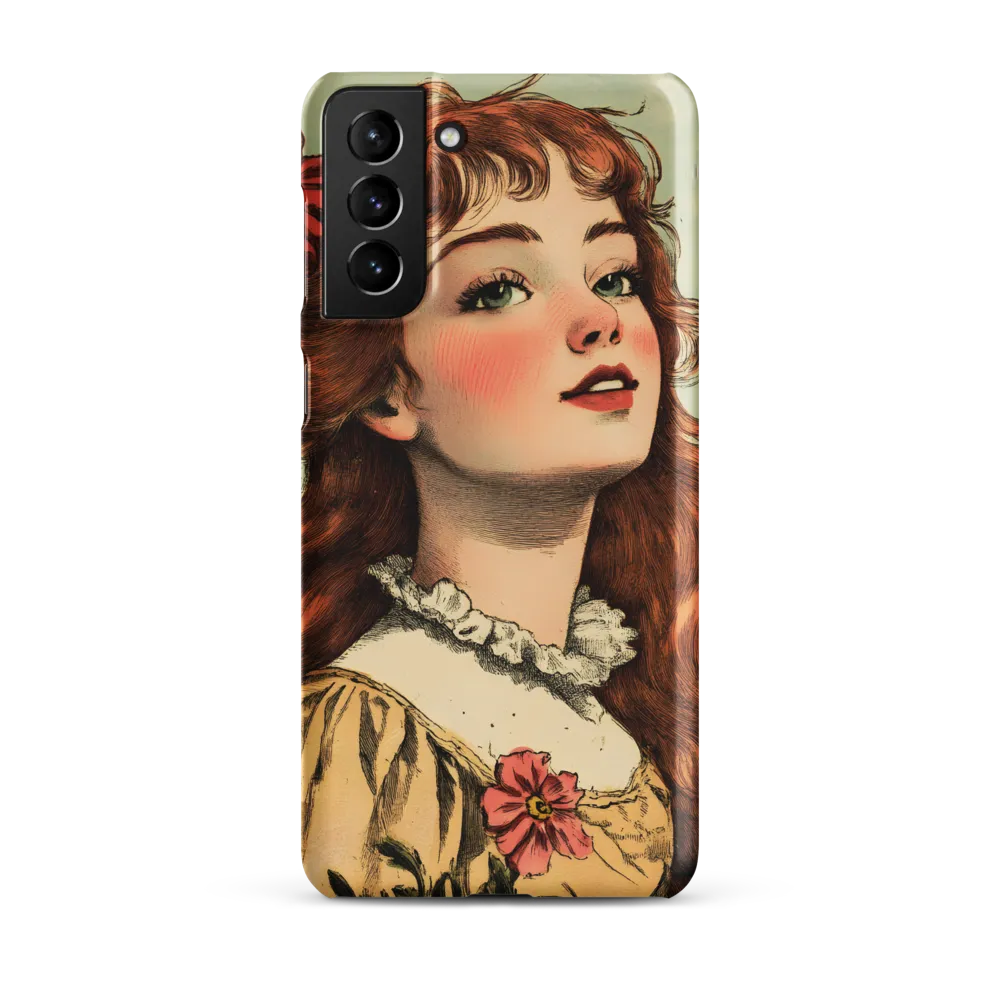 Whimsical Portrait of a Flower-Adorned Girl