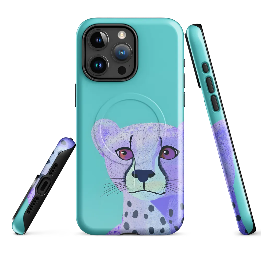Curious Cheetah | Phone Case |  15 Pro Max | MagSafe® Tough Case | Glossy