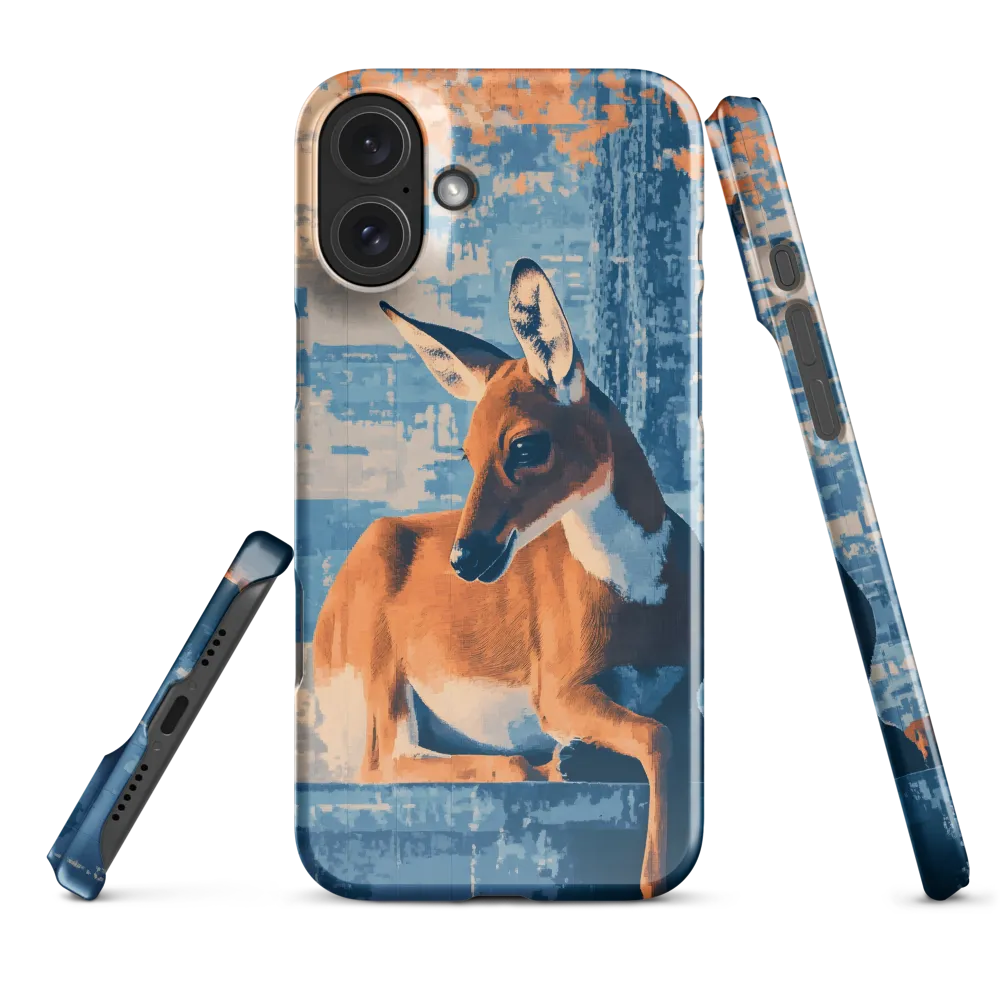 Serenity in Color: The Reclining Deer | Phone Case |  16 Plus | Snap Case | Glossy