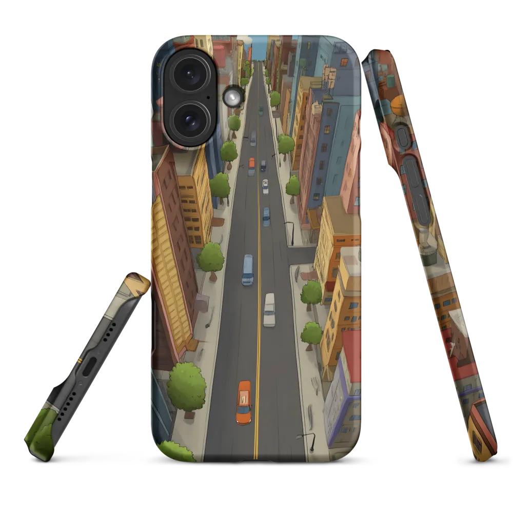 Aerial Whimsy: A Colorful Cityscape