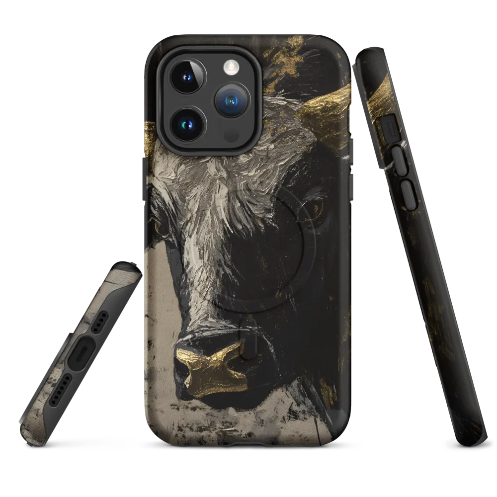 Majestic Bull: The Power in Black and Gold