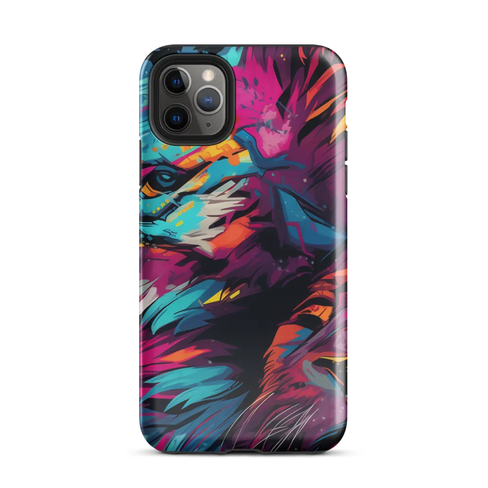 Vivid Majesty: The Modern Lion | Phone Case |  11 Pro Max | Tough Case | Glossy