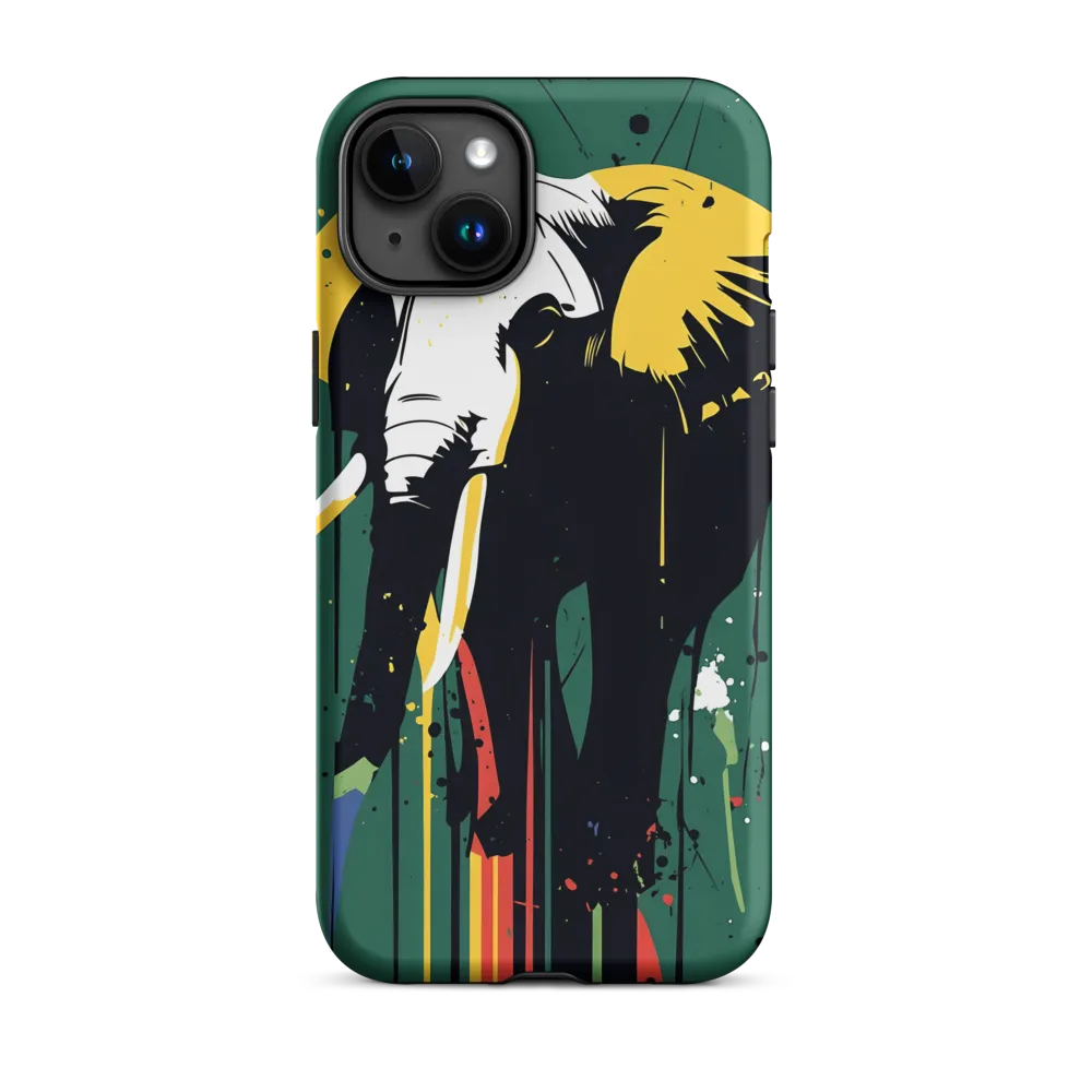 Majestic Minimalism: The Colorful Elephant