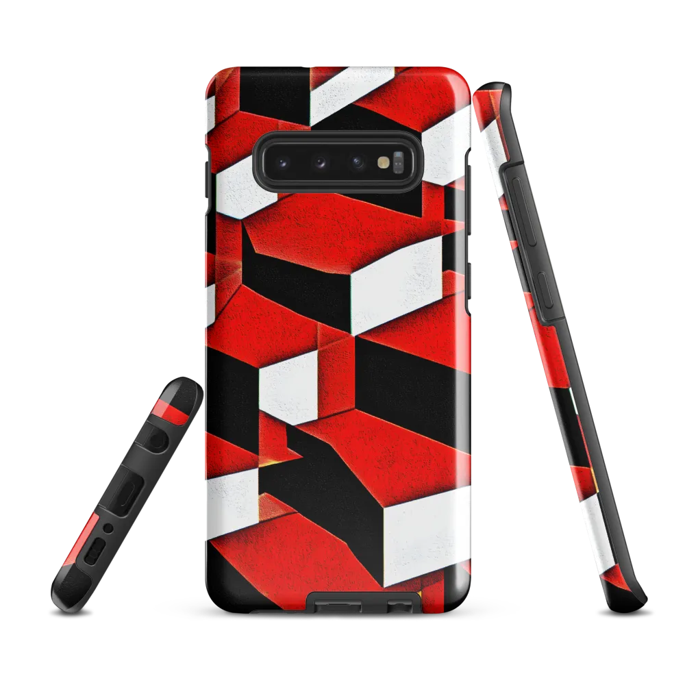 Dynamic Geometric Interplay | Phone Case |  S10 Plus | Tough Case | Glossy