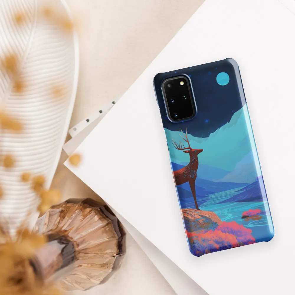 Cosmic Serenity: The Starlit Stag | Phone Case |  S20 Plus | Snap Case | Glossy