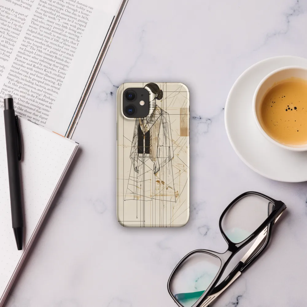 Elegance in Lines | Phone Case |  12 Mini | Snap Case | Glossy