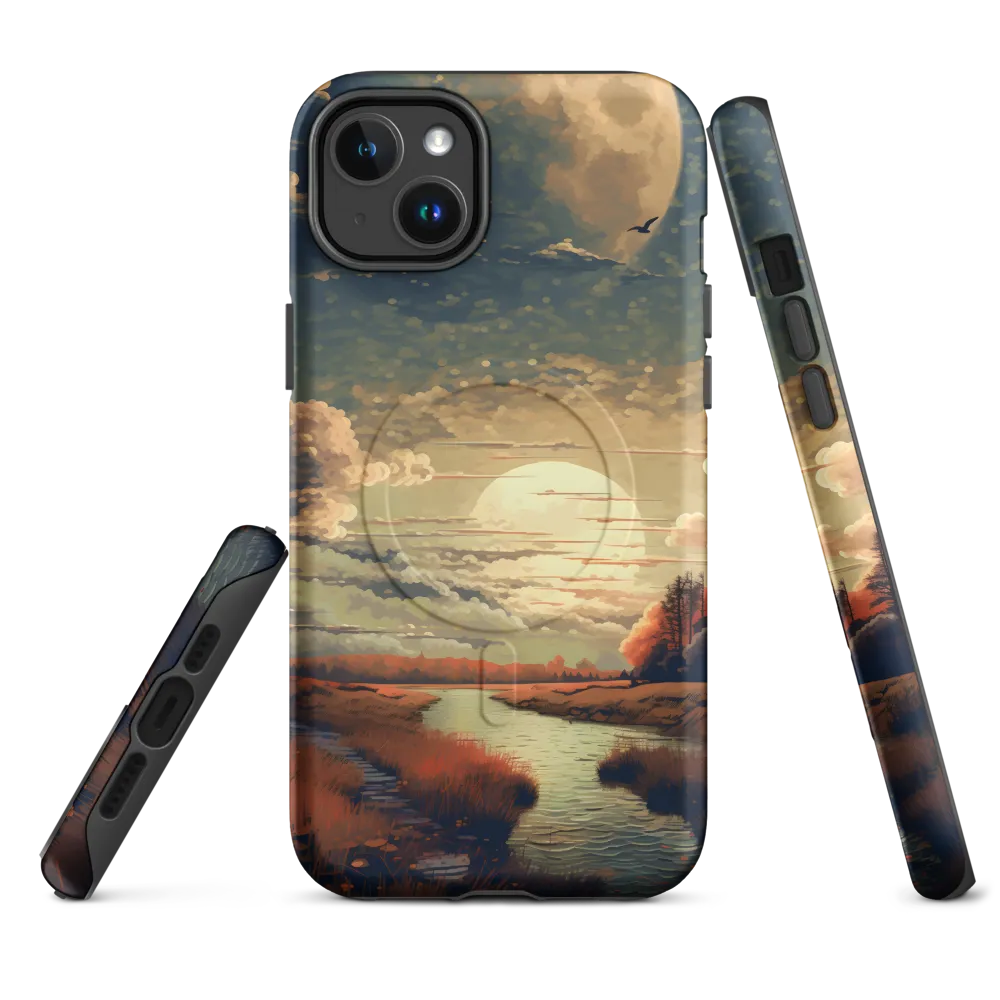 Whispers of Dusk: A Tranquil River Landscape