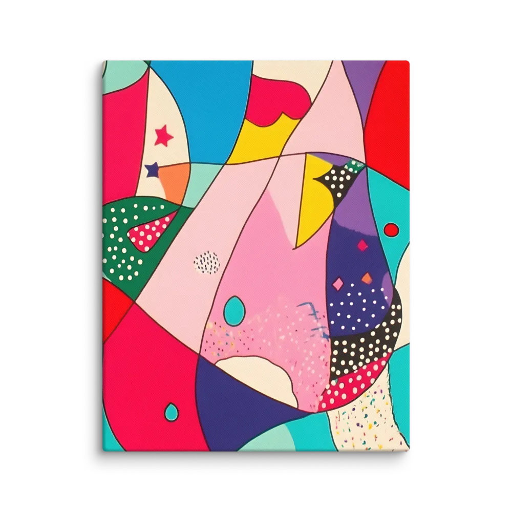 Playful Geometry in Color | Canvas | 11″×14″