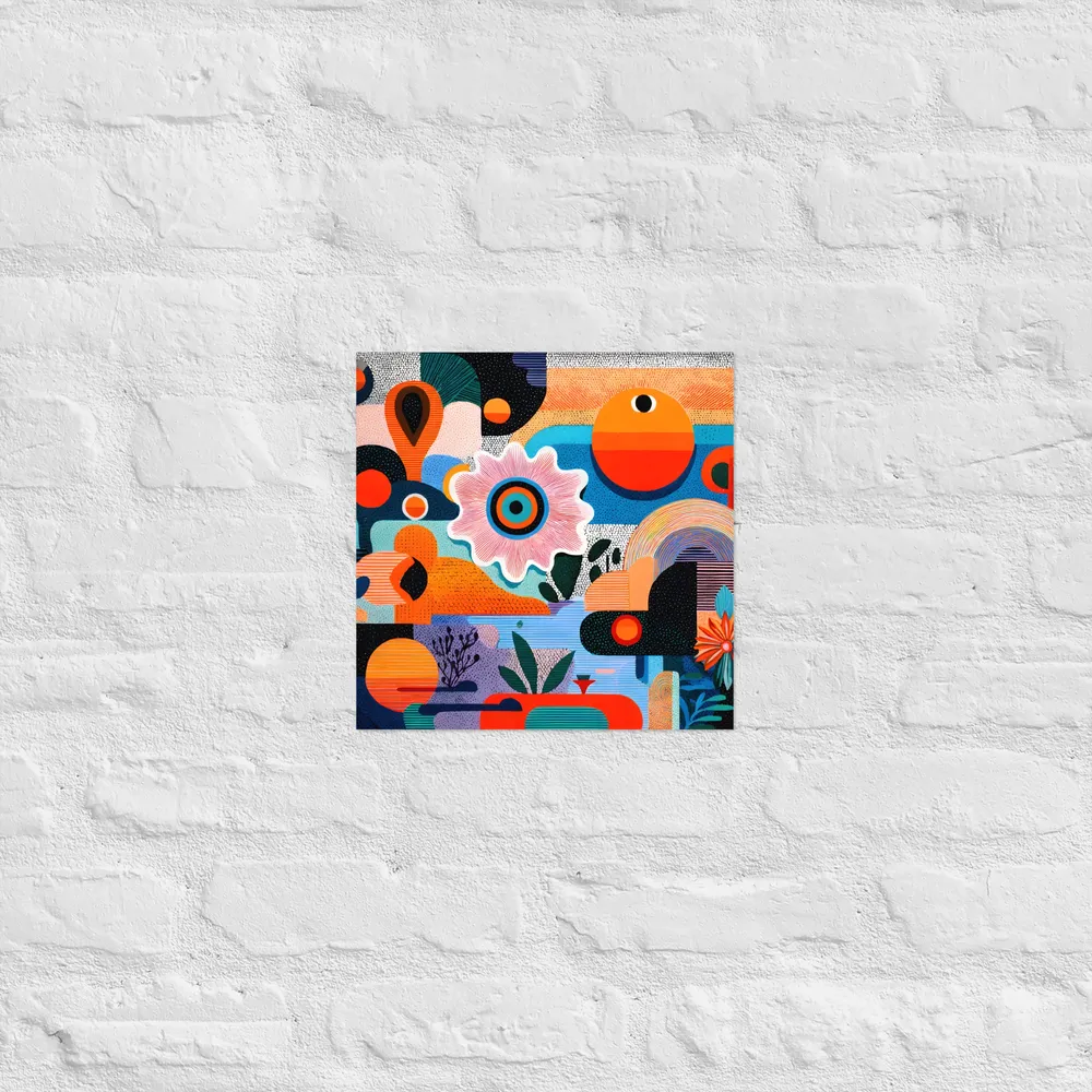 Blooming Geometry 
 Poster | 12″x 12″