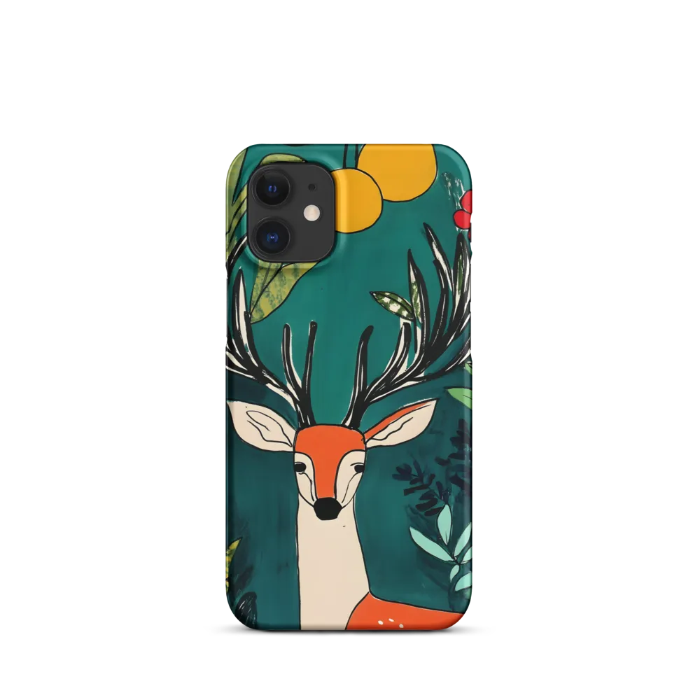 Nature's Embrace: The Majestic Deer | Phone Case |  12 Mini | Snap Case | Matte