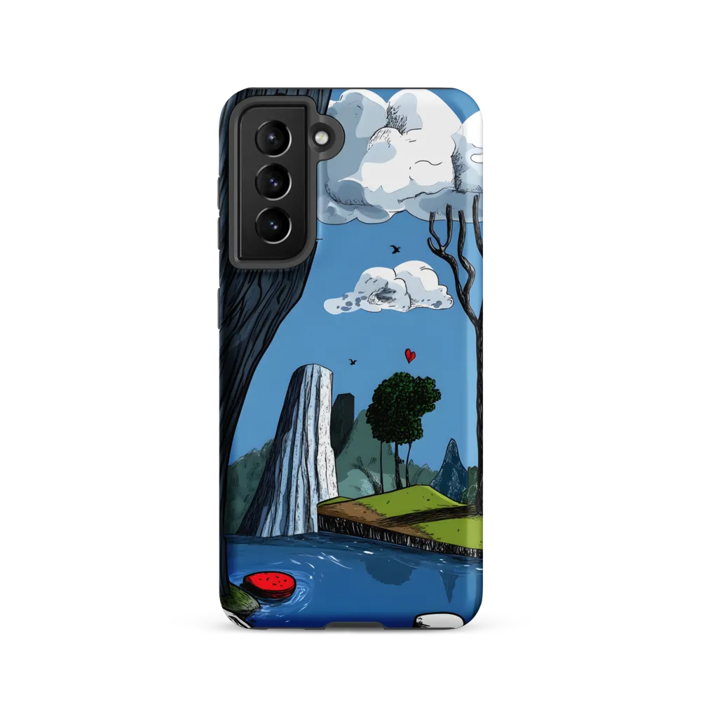 Whimsical Cliffside Reflections