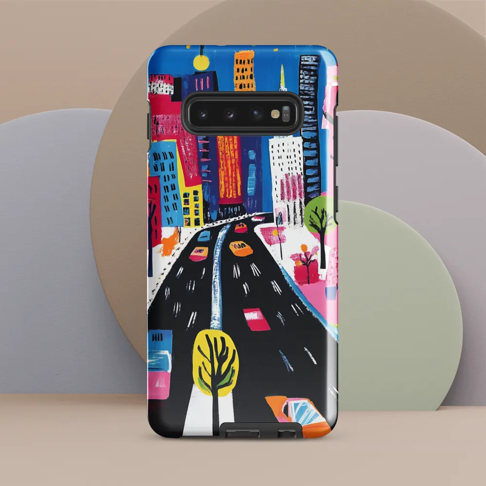 City Dreams in Vibrant Hues | Phone Case |  S10 Plus | Tough Case | Glossy