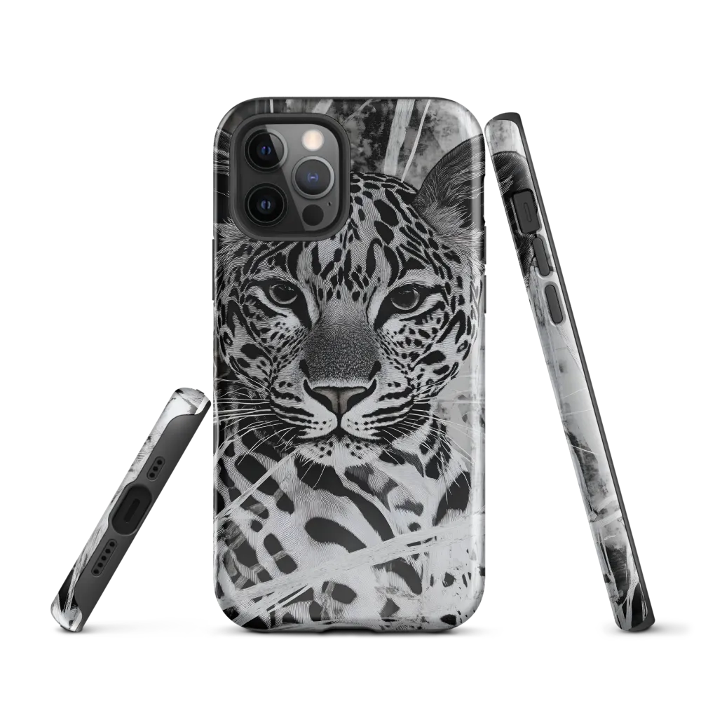 Majestic Gaze: The Leopard's Portrait | Phone Case |  12 Pro | Tough Case | Glossy