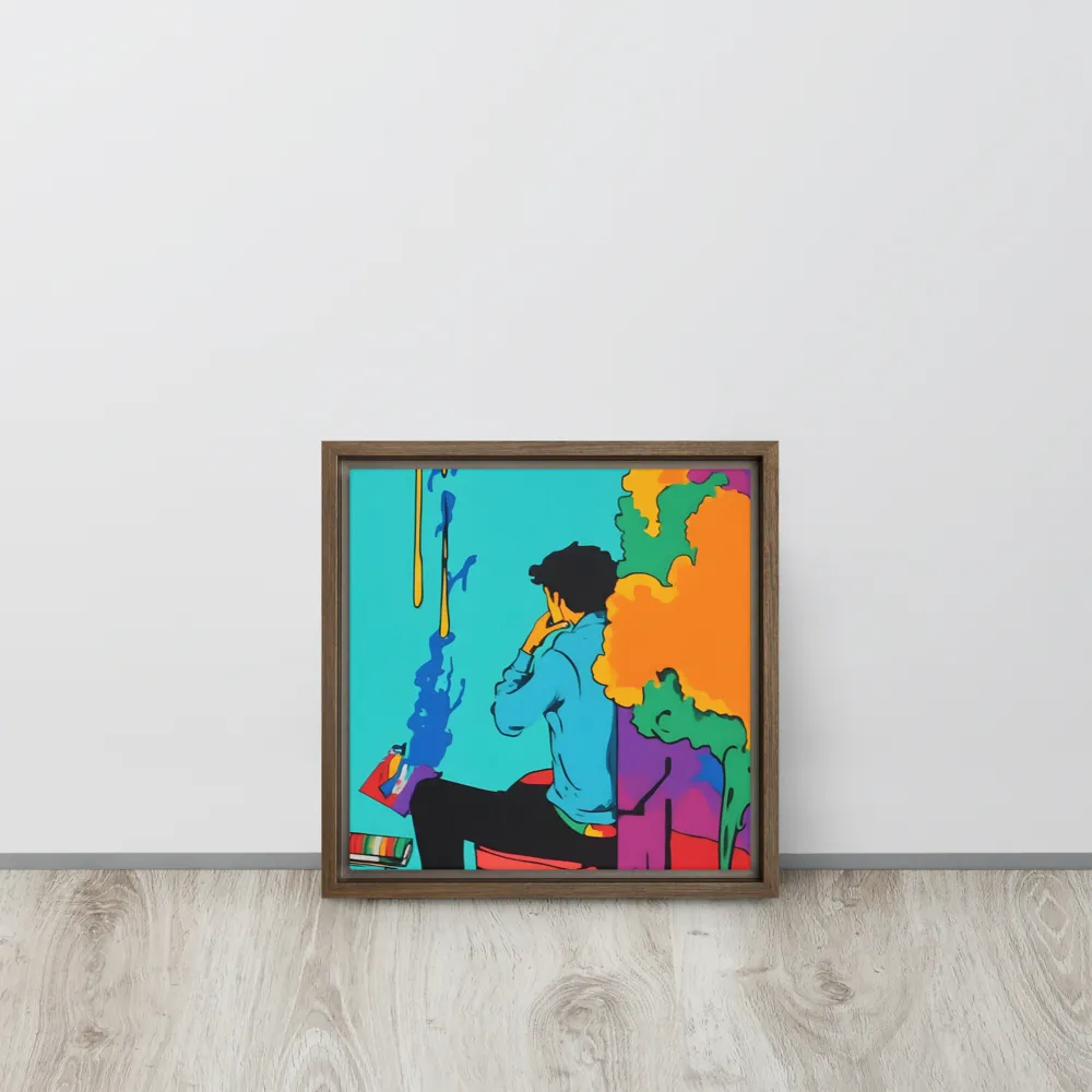 The Artist Within | Canvas with Brown Frame | 12″×12″