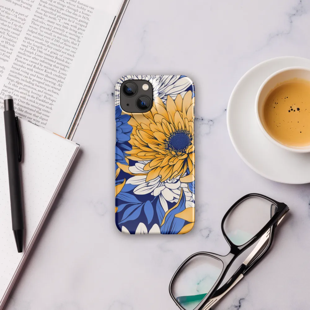 Floral Harmony in Blue and Yellow