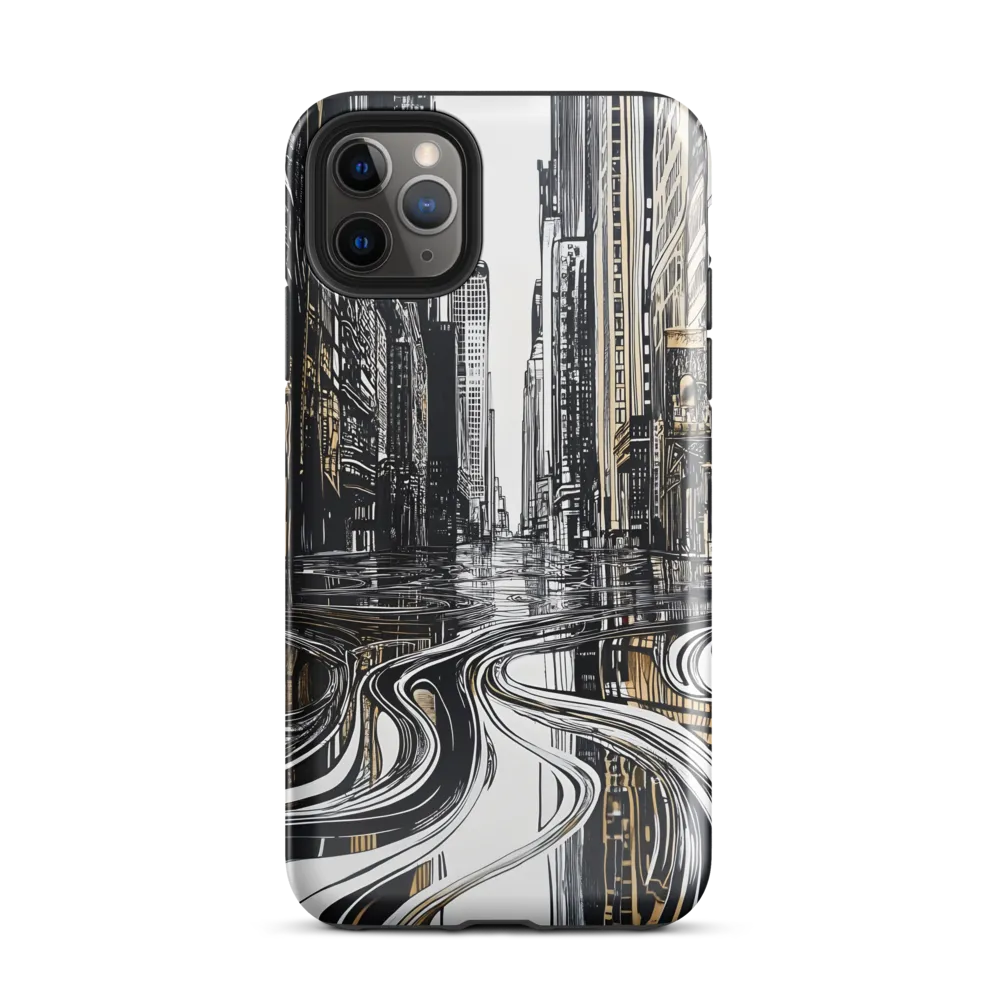 Urban Serenity: Reflections of Isolation | Phone Case |  11 Pro Max | Tough Case | Glossy