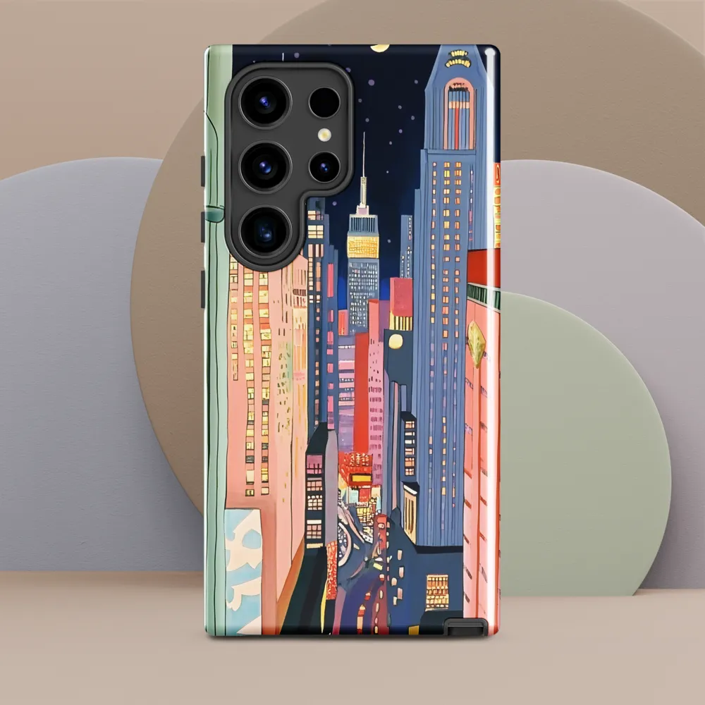 Urban Dreamscape: A Pop Art Night | Phone Case |  S24 Ultra | Tough Case | Glossy