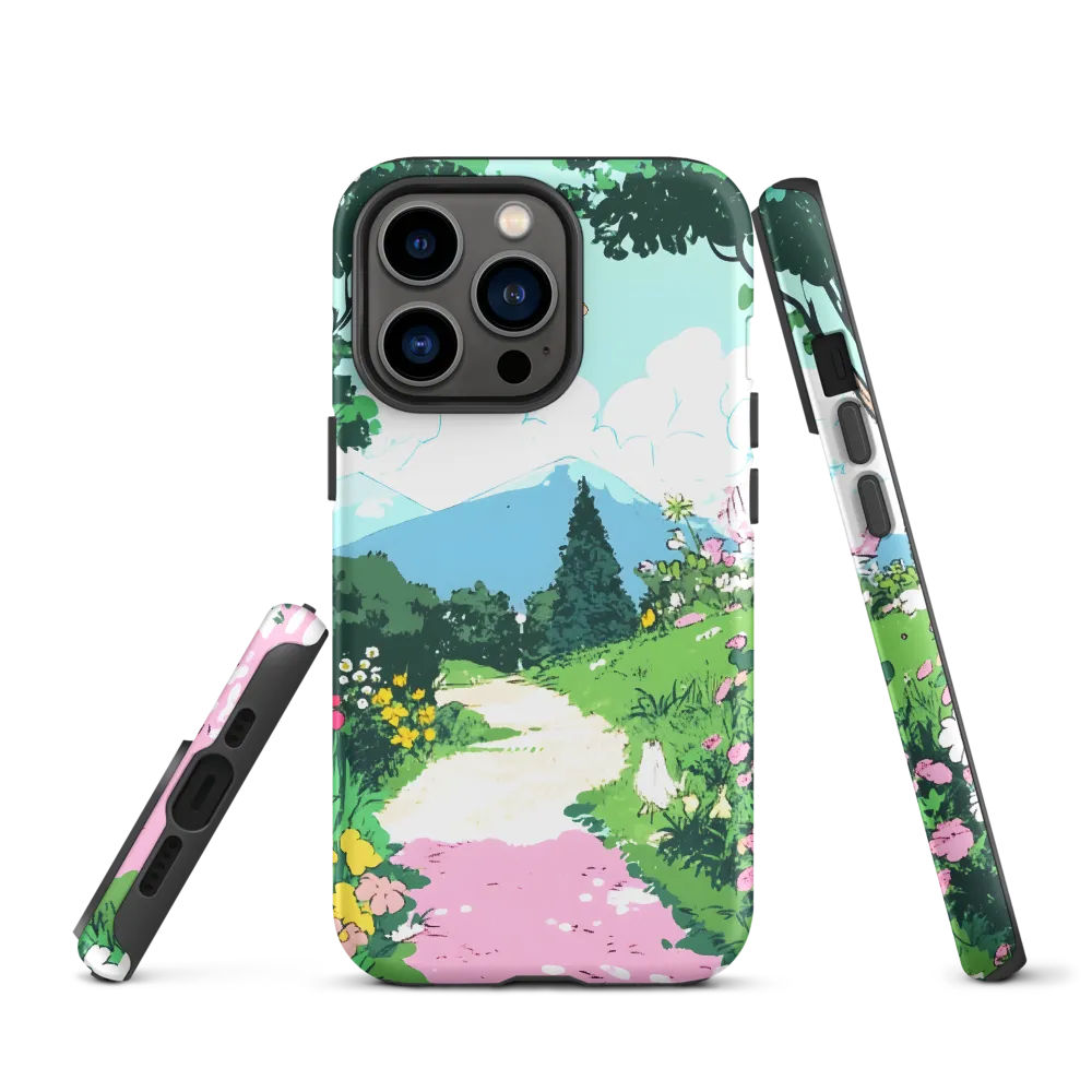 A Serene Journey Through Nature | Phone Case |  13 Pro | Tough Case | Matte