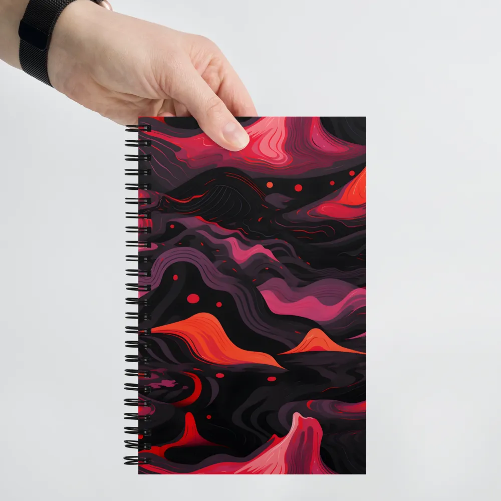 Whispers of Crimson Peaks | Spiral Notebook