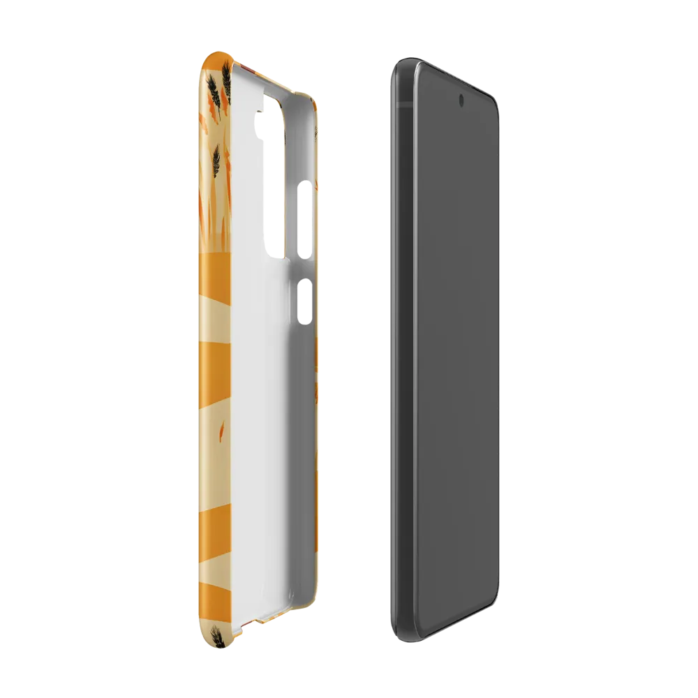 Embracing the Fields: A Floral Journey | Phone Case |  S21 FE | Snap Case | Glossy