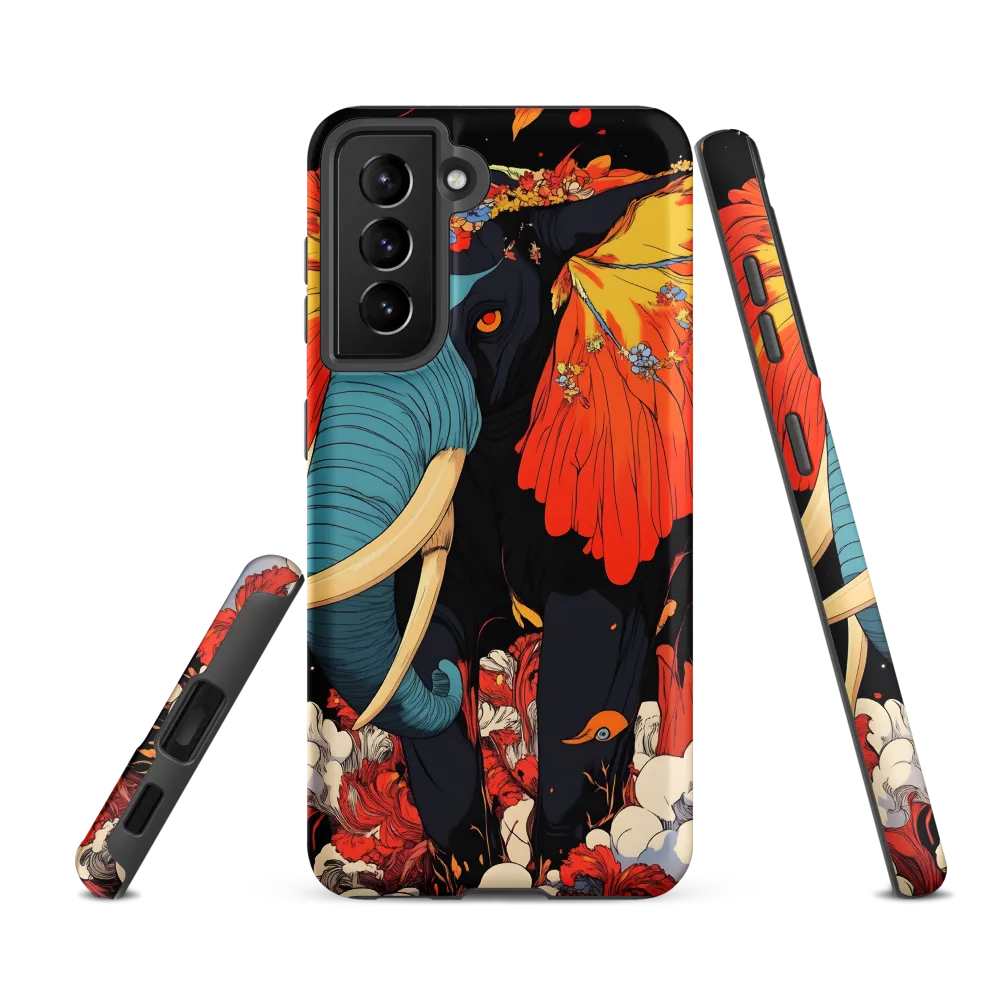 Majesty of the Floral Elephant | Phone Case |  S21 FE | Tough Case | Matte