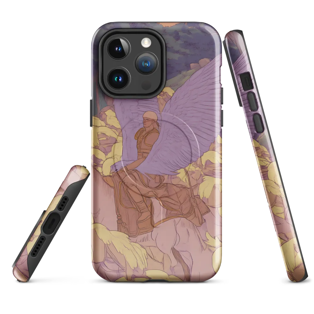 The Winged Guardian | Phone Case |  14 Pro Max | MagSafe® Tough Case | Glossy