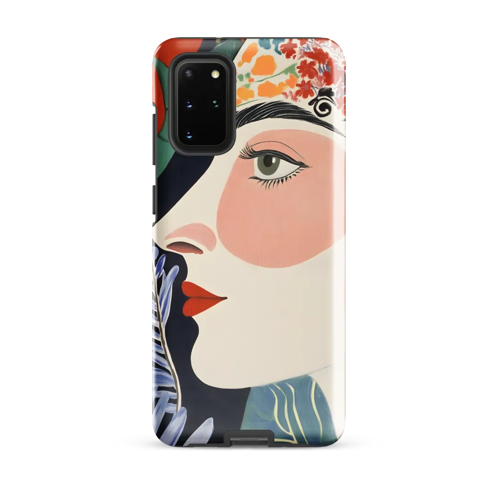 Floral Serenade: A Modern Portrait
