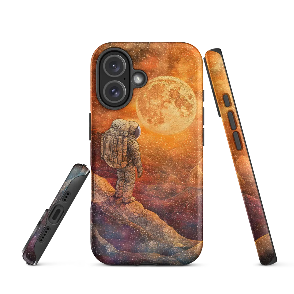 Journey to the Celestial: An Astronaut's Reflection | Phone Case