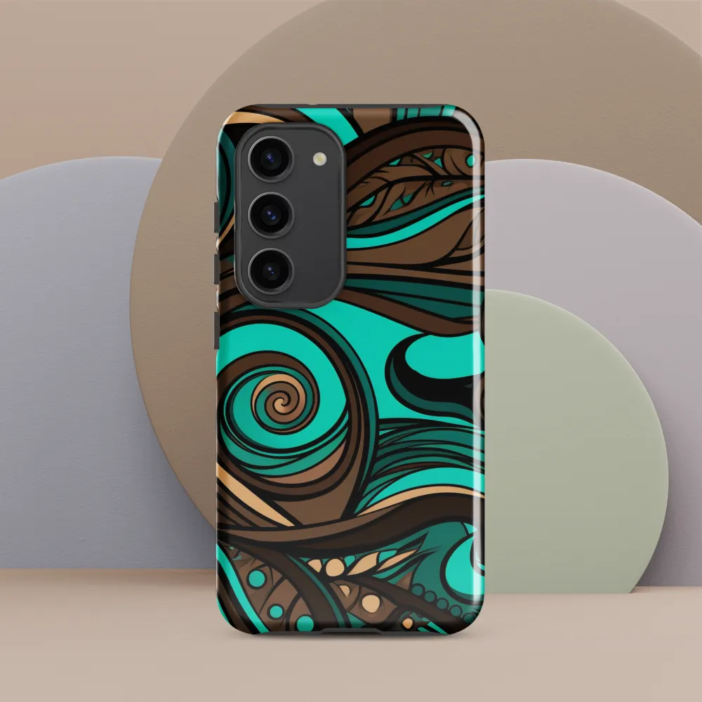 Fluctuating Currents | Phone Case |  S23 | Tough Case | Glossy