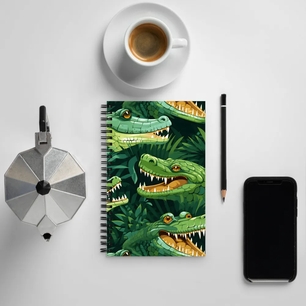 Fierce Crocodilian Medley | Spiral Notebook