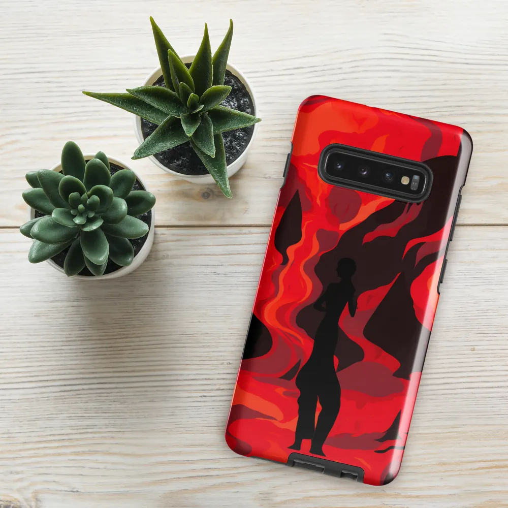 Inferno's Embrace | Phone Case |  S10 Plus | Tough Case | Glossy