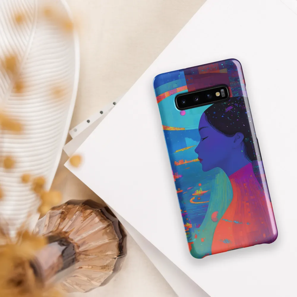 Serene Reflections in a Futuristic Dreamscape | Phone Case |  S10 Plus | Snap Case | Glossy