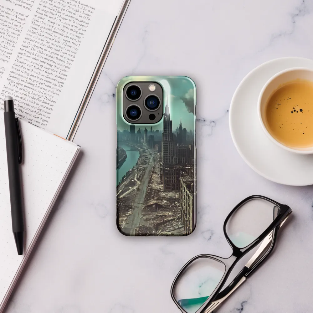 Urban Ruins: A Futuristic Reflection | Phone Case |  14 Pro | Snap Case | Glossy