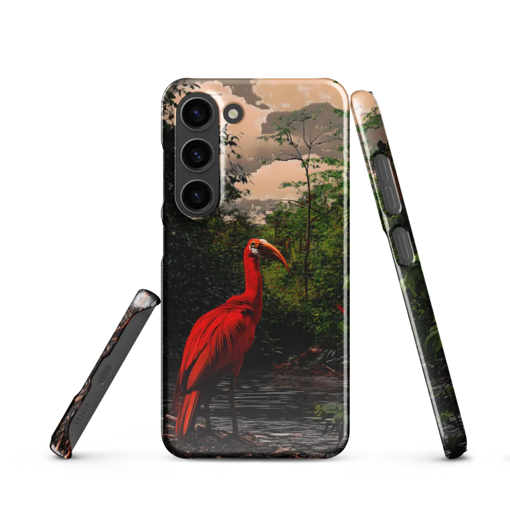 Enigmatic Elegance: The Scarlet Observer