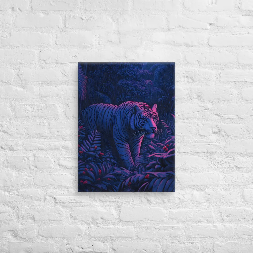 Mystic Prowler: The White Tiger in the Jungle | Canvas | 18″×24″