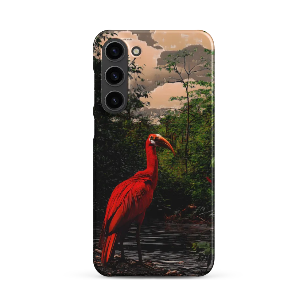 Enigmatic Elegance: The Scarlet Observer