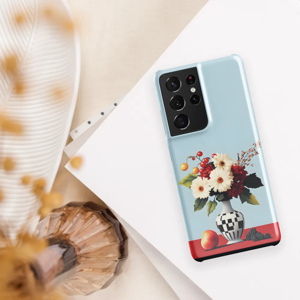 Floral Symphony: A Modern Still Life | Phone Case |  S21 Ultra | Snap Case | Glossy