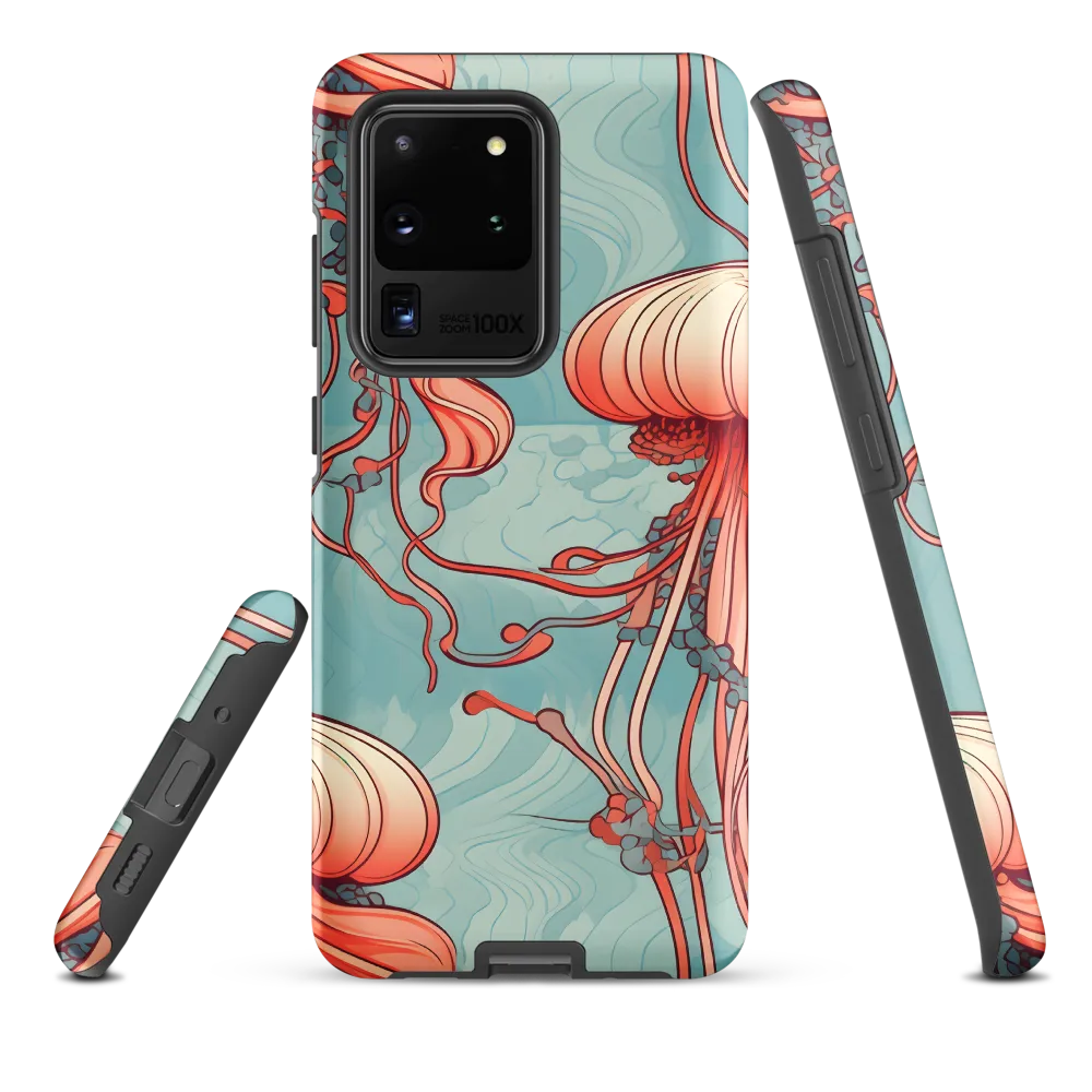 Ethereal Dance of Jellyfish | Phone Case |  S20 Ultra | Tough Case | Matte